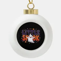 Little Spook Cute Halloween Creative Style Ceramic Ball Christmas Ornament