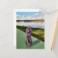 Purple Goddess at the River Postcard