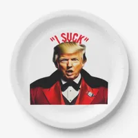 Halloween Donald  Funny Anti- Political Paper Plates