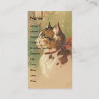 Pretty Vintage Kitty Business Card
