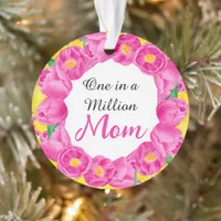 One in a Million Mom pink 1-photo Ornament