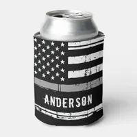 Personalized Thin Gray Line Correctional Officer Can Cooler