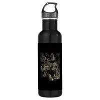 Cottagecore Goblincore Pond Snail Swimming Frog Stainless Steel Water Bottle