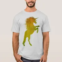 Gold Grunge Unicorn T-Shirt