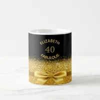 40 fabulous black gold bow coffee mug
