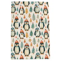 Merry Christmas  | Vintage Penguins Christmas Medium Gift Bag