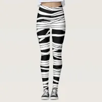 Halloween Horror Movie Mummy Bandages  Leggings