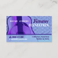 GUITAR "PurpleBlue" Business card