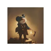 Steampunk Hamster  Wood Wall Art