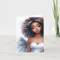 Angel Protection Sympathy Grief Cancer Illness Thank You Card