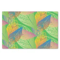 Spring Fresh Green Leaves Pattern Tissue Paper