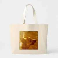 Shine On Me German Shepherd Black & Tan Large Tote Bag