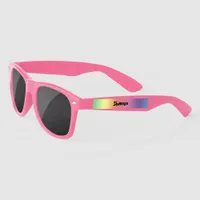 Plastic Sunglasses - Rainbow Hues and 