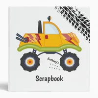 Monster Truck 3 Ring Binder