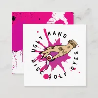 Paint Splatter Square  Business  Square Business Card