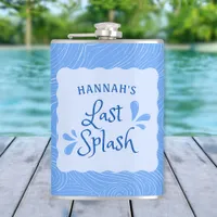 Fun Personalized "Last Splash" Bachelorette Party  Flask