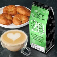 Elegant 20th Emerald Wedding Anniversary Roasted Coffee