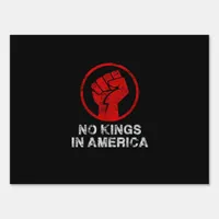 No Kings In America Since 1776 Resist 8647 US Flag Sign