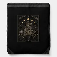 Cottagecore Aesthetic Mushroom Goblincore Fungi My Drawstring Bag