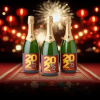 Red Gold Year of the Snake 2025 Sparkling Wine Label