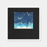Whimsigoth Clouds Sun Moon Witchy Classic Napkins