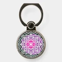 Purple and Pink Mandala Abstract Colorful    Phone Ring Stand