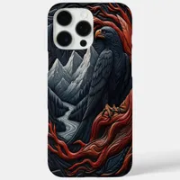 Majestic Eagle Leather-look Scene iPhone 16 Pro Max Case