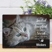Pet Loss Sympathy Photo Keepsake Cat Pet Memorial Plaque