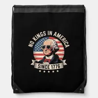 No Kings In America Since 1776 Design Drawstring Bag