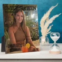 Trendy Photo Magazine Sweet Sixteen Birthday 8x10 Plaque