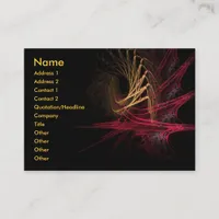 Dark : Red & Gold Business Card