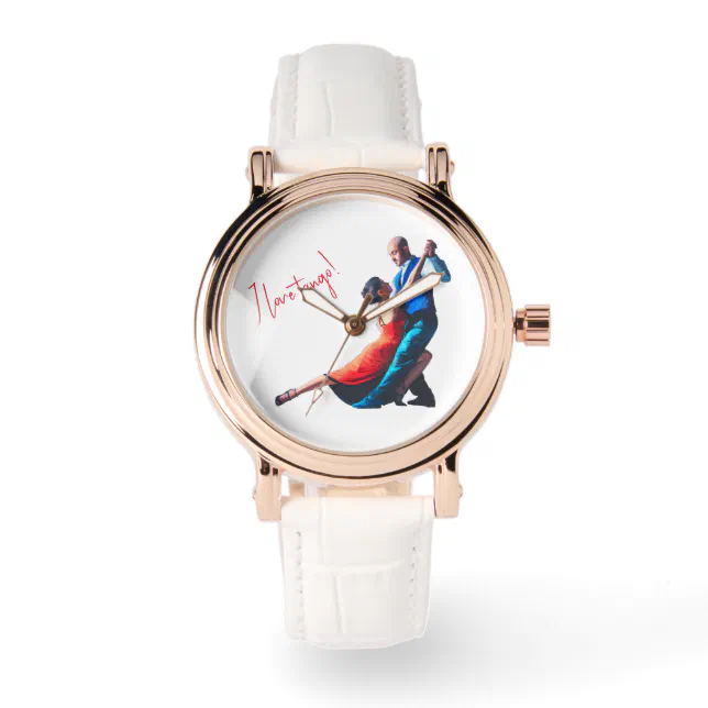 Tango dancers - hand painting  watch