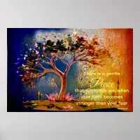 *~* Artistic Tree AP81 Peace Quote Ethereal Poster