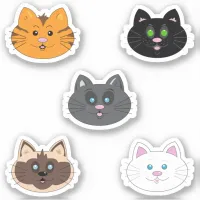 Cute Cats Cartoons Sticker