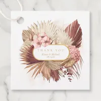 Boho Oasis Wedding Floral Thank You V2 ID959 Favor Tags