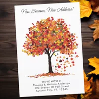 New Season New Address Autumn We've Moved Moving Announcement