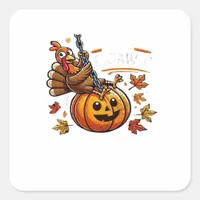 F-Caw-F Funny For Men Women Thanksgiving-Christmas Square Sticker