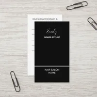 Hair Salon Business Name Employee Appointment  Business Card