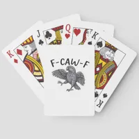 F-Caw-F Classic Minimal Clean Poker Cards
