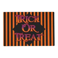 Trick or Treat Halloween Laminated Placemat