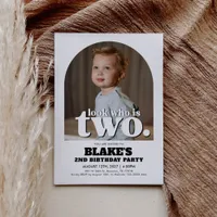 2nd Birthday Invitation Look Who Is Two Invitation