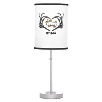 My Boo Chihuahua Costume With Skeleton Heart Hands Table Lamp