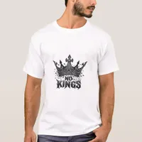No Kings In America Minimal Clean T-Shirt