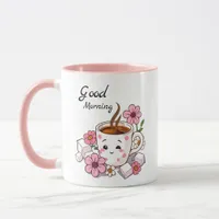 Cute Personalized Good Morning  Cute Kawaii Coffee Mug