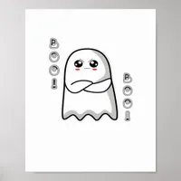Boo Of Disapproval Classic Retro Poster