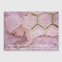 Custom Birth announcement  Magnet