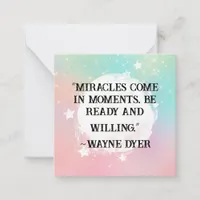*~  Kindness Miracles   AP62  Note Card