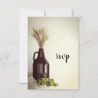 Growler, Hops and Wheat Brewery Wedding RSVP