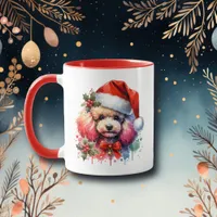 Sweet Watercolor Poodle Personalized Mug