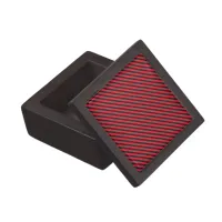 Thin Black and Red Diagonal Stripes Gift Box